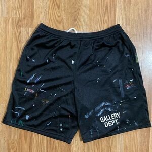 Gallery Dept Med Paint Splattered Mesh Shorts